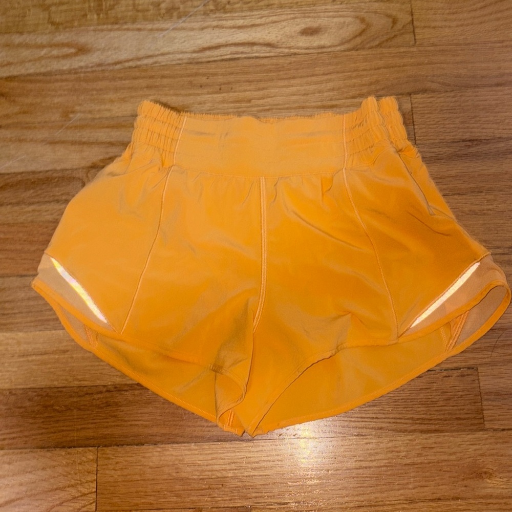 Women's Lululemon Orange Shorts
